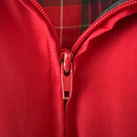 Vintage Lands’ End Red Barracuda Harrington Jacket Size Large - Picture 8 of 11